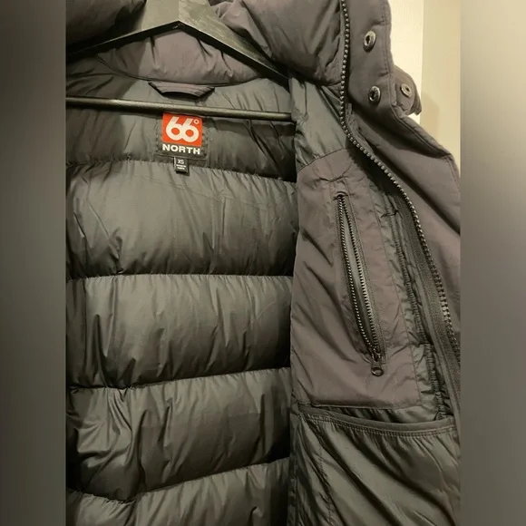 66North Dyngja Women's Black Coat - Picture 5 of 7